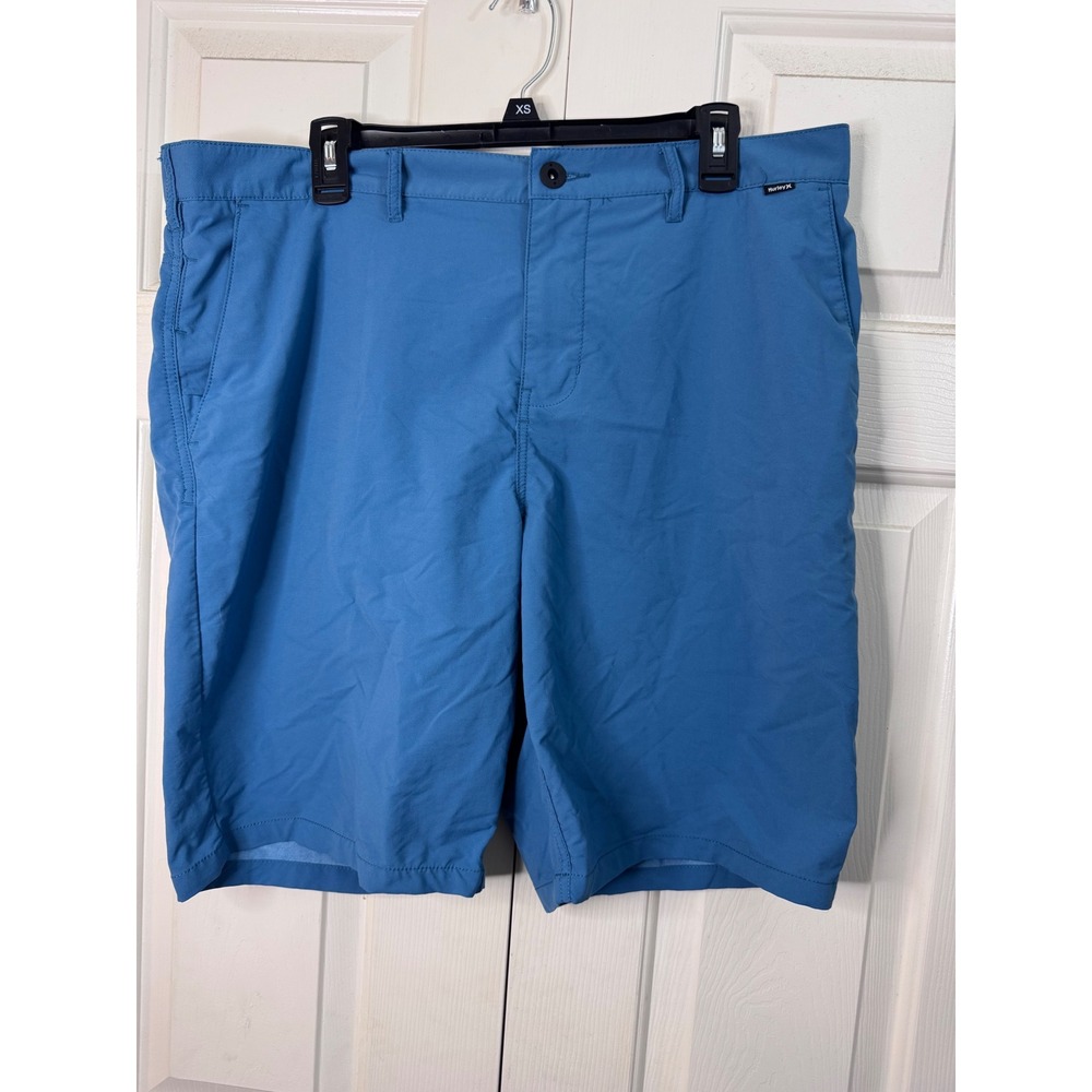 Hurley Nike‎ Dri-Fit Blue Hybrid Shorts Men's Casual Golf Walking Size 38